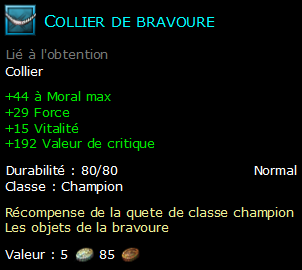 Collier de bravoure