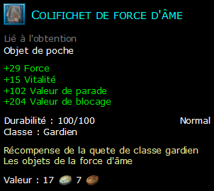 Colifichet de force d'âme