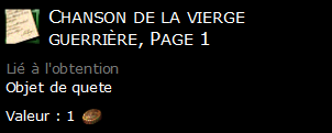 Chanson de la vierge guerrière, Page 1