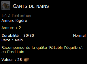 Gants de nains