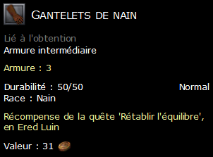 Gantelets de nain