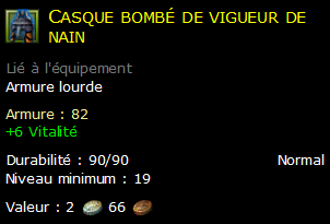 Casque bombé de vigueur de nain