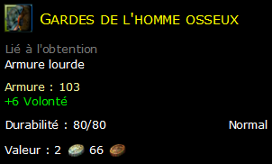 Gardes de l'homme osseux