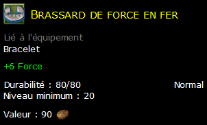 Brassard de force en fer