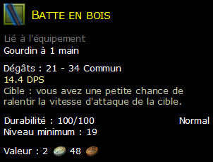 Batte en bois