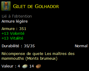 Gilet de Golhador