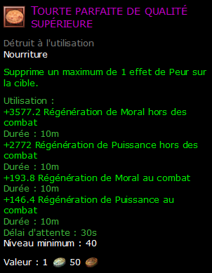 Tourte parfaite de qualité supérieure