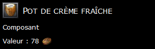 Pot de crème fraîche