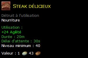 Steak délicieux