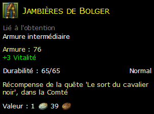 Jambières de Bolger