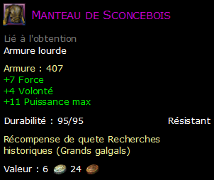 Manteau de Sconcebois