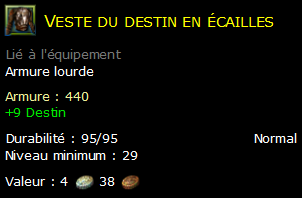 Veste du destin en écailles