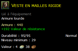 Veste en mailles rigide