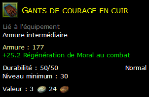 Gants de courage en cuir