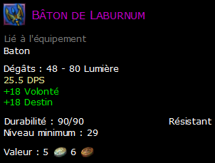 Bâton de Laburnum