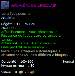 Arbalète du Limeclair