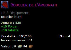 Bouclier de l'Argonath