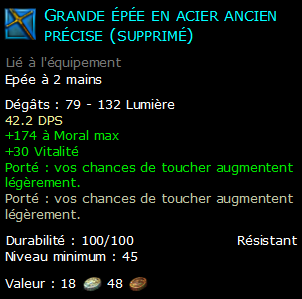 Grande épée en acier ancien précise (supprimé)