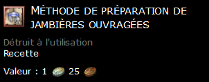 Méthode de préparation de jambières ouvragées