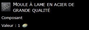 Moule à lame en acier de grande qualité