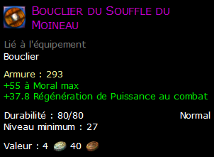 Bouclier du Souffle du Moineau