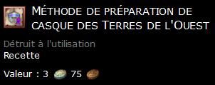 Méthode de préparation de casque des Terres de l'Ouest