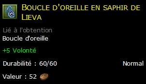 Boucle d'oreille en saphir de Lieva