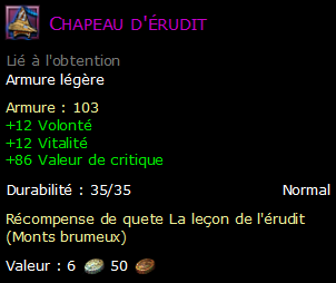 Chapeau d'érudit