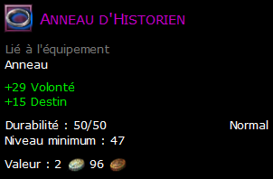 Anneau d'Historien