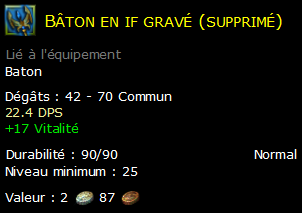 Bâton en if gravé (supprimé)