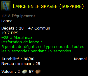 Lance en if gravée (supprimé)