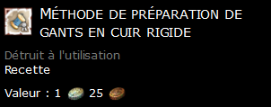 Méthode de préparation de gants en cuir rigide