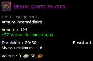 Beaux gants en cuir