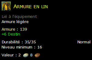 Armure en lin