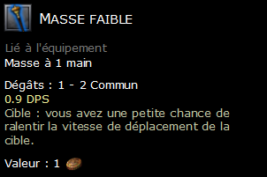 Masse faible