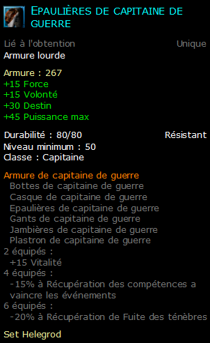 Epaulières de capitaine de guerre