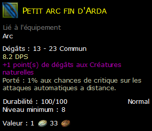 Petit arc fin d'Arda