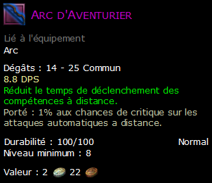 Arc d'Aventurier