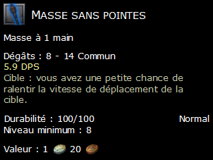 Masse sans pointes