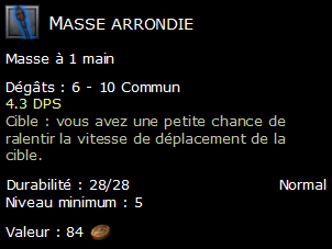 Masse arrondie