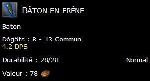 Bâton en frêne