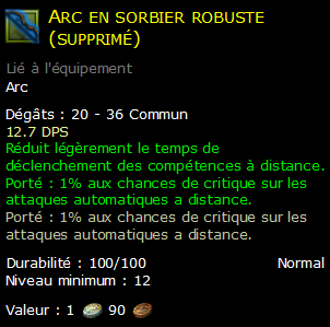 Arc en sorbier robuste (supprimé)