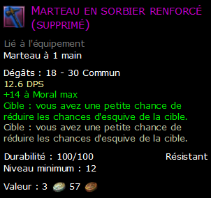 Marteau en sorbier renforcé (supprimé)