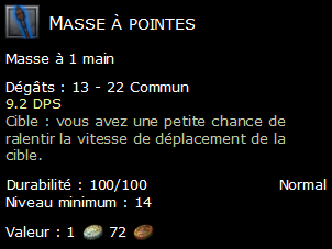 Masse à pointes