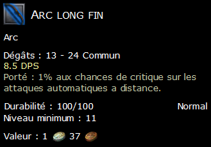 Arc long fin