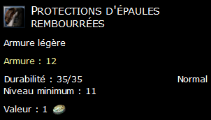 Protections d'épaules rembourrées