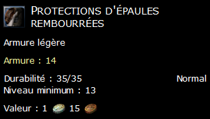 Protections d'épaules rembourrées