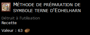 Méthode de préparation de symbole terne d'Edhelharn