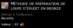 Méthode de préparation de loupe d'érudit en bronze