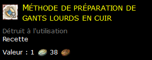 Méthode de préparation de gants lourds en cuir